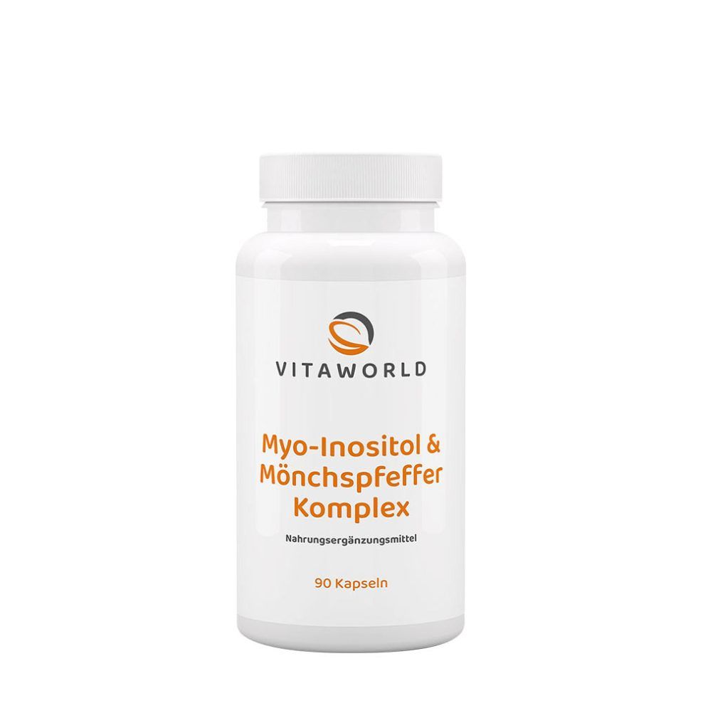 Mio-inozitol barátcserje-kivonattal, Vitaworld Myo-Inositol + Chaste Tree Complex, 90 kapszula