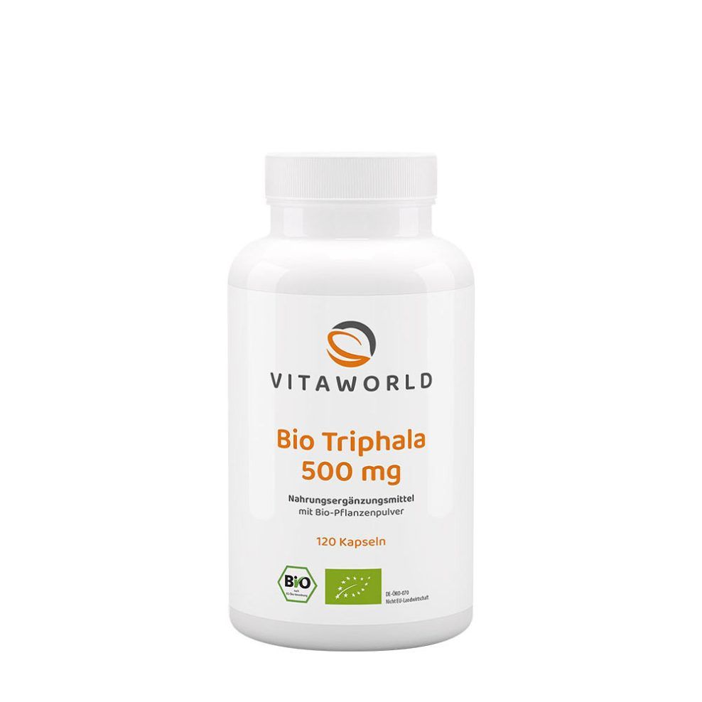 Bio triphala 500 mg, Vitaworld Organic Triphala 500 mg, 120 kapszula