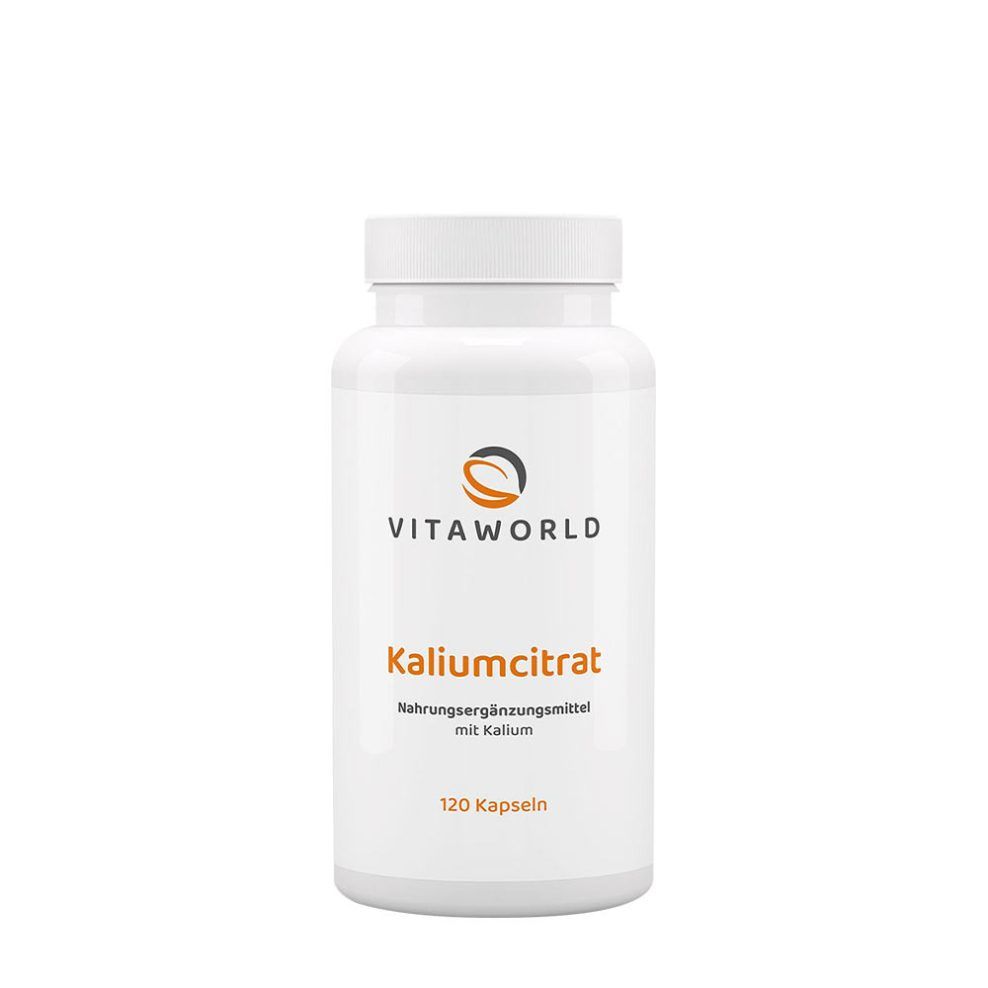 Kálium-citrát, Vitaworld Potassium Citrate, 120 kapszula
