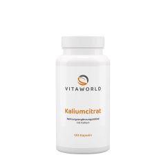 Kálium-citrát, Vitaworld Potassium Citrate, 120 kapszula