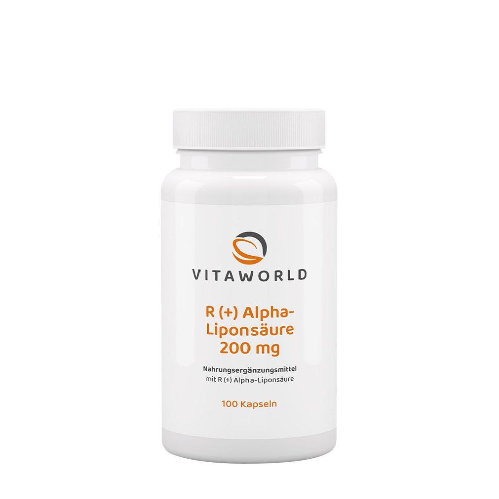 R-alfa-liponsav 200 mg, Vitaworld R (+) Alpha Lipoic Acid 200 mg, 100 kapszula