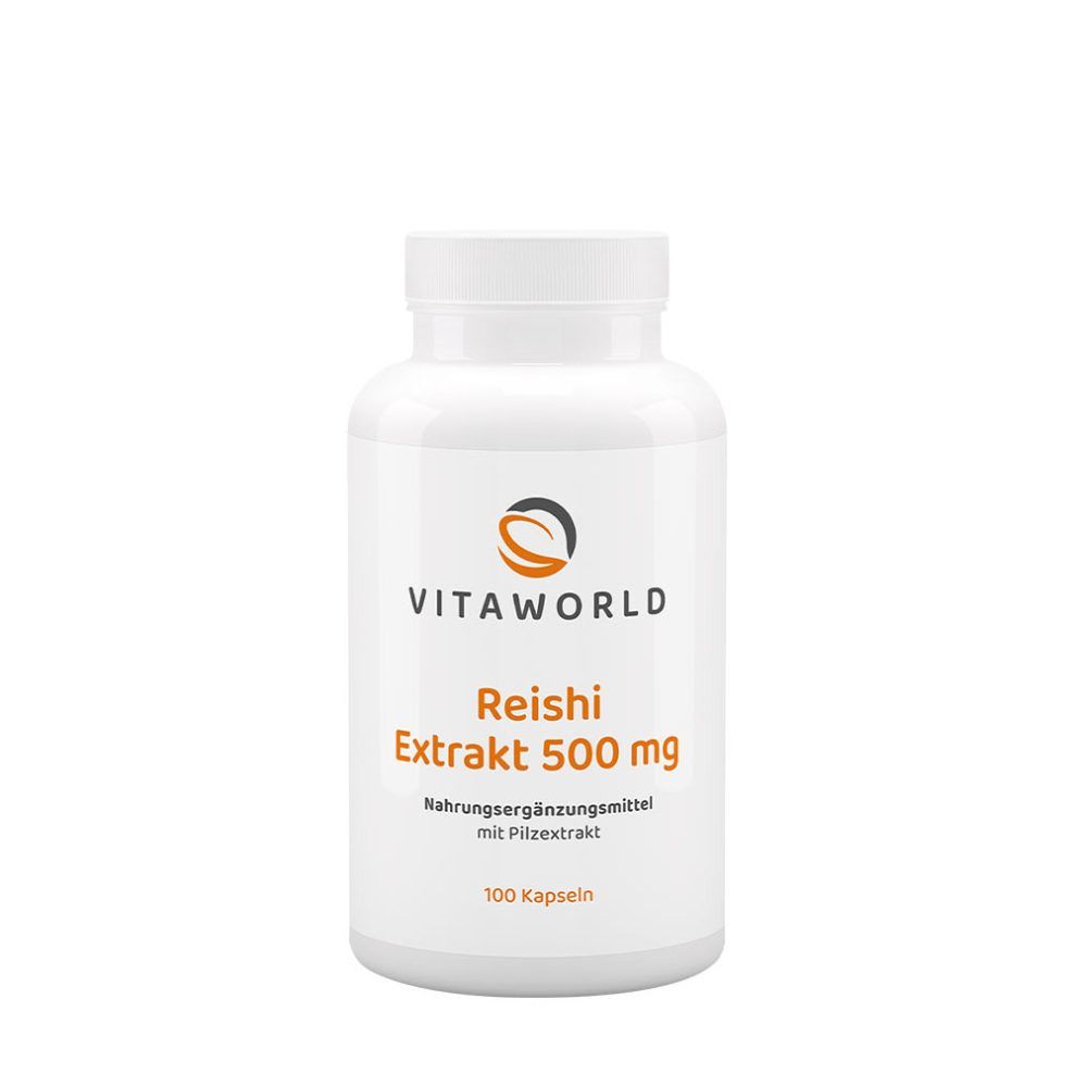 Reishi kivonat 500 mg, Vitaworld Reishi Extract 500 mg, 100 kapszula