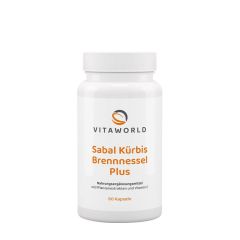 Fűrészpálma, tökmag és csalán, Vitaworld Sabal Pumpkin Nettle Plus, 60 kapszula
