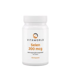 Szelén 200 µg, Vitaworld Selenium 200 mcg, 100 kapszula
