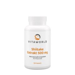 Shiitake kivonat 500 mg, Vitaworld Shiitake Extract 500 mg, 100 kapszula