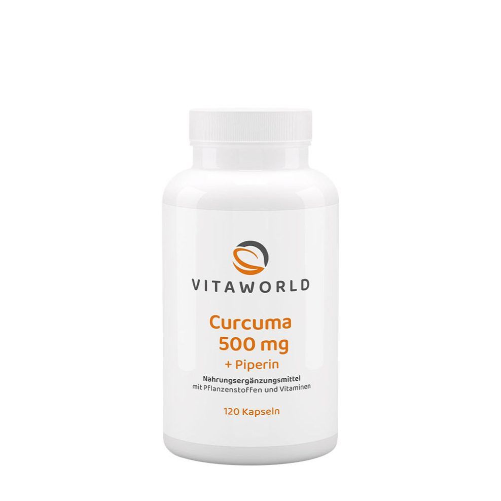 Kurkuma 500 mg, Vitaworld Turmeric 500 mg, 120 kapszula
