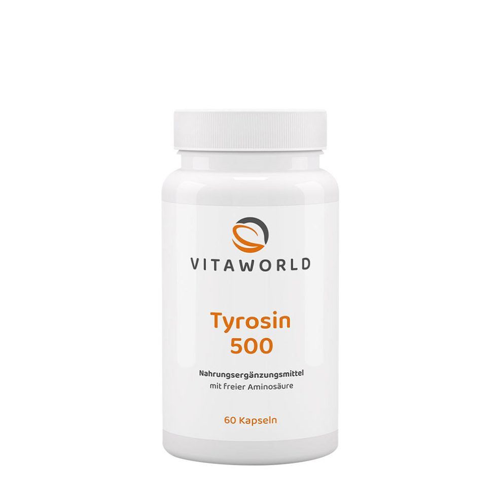 Tirozin 500 mg, Vitaworld Tyrosine 500 mg, 60 kapszula