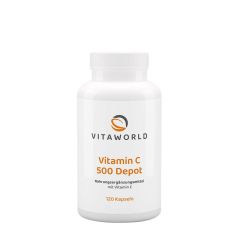 C-vitamin 500 mg elnyújtott felszívódással, Vitaworld Vitamin C 500 Depot, 120 kapszula