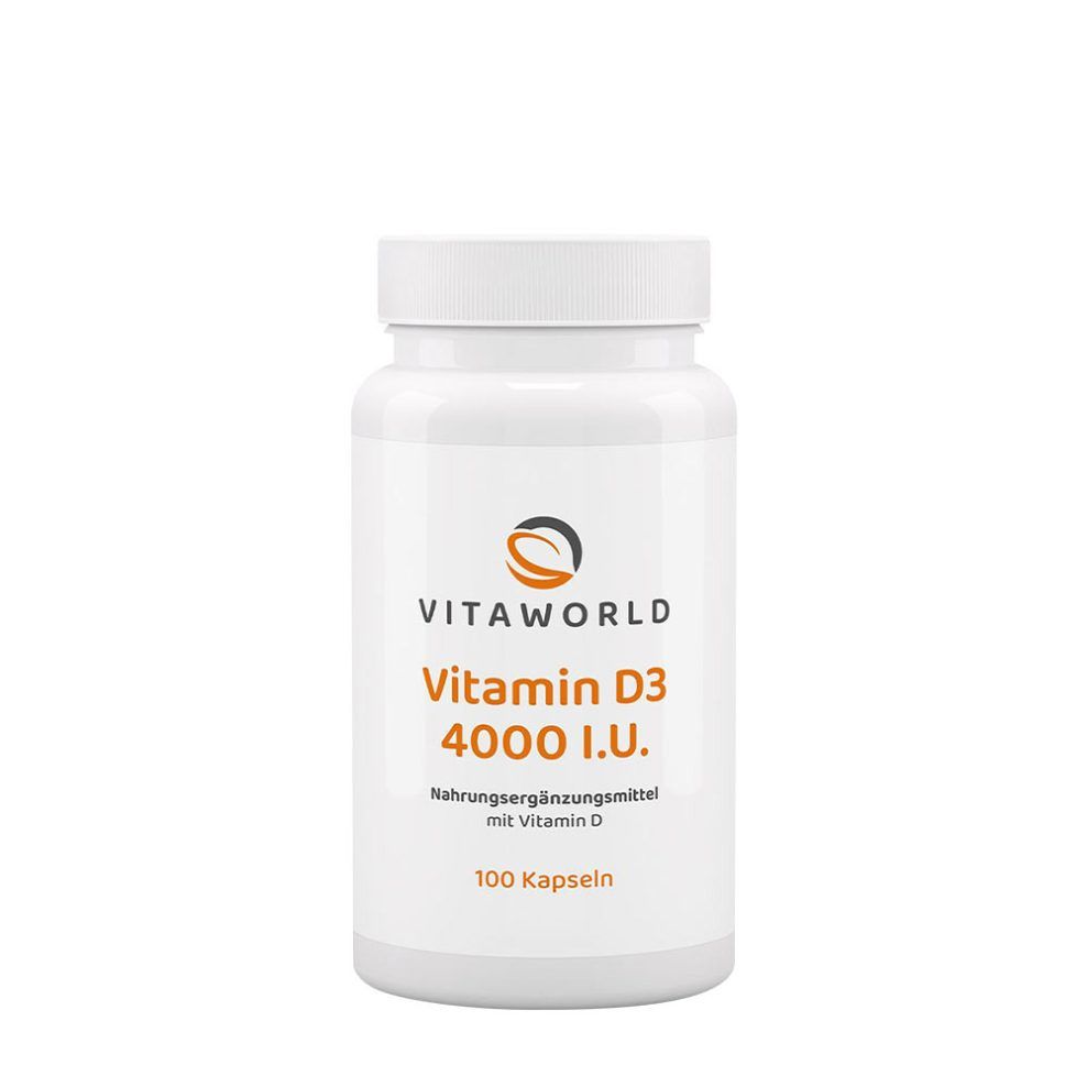 D3-vitamin 4000 NE, Vitaworld Vitamin D3 4000 IU, 100 kapszula