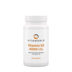 D3-vitamin 4000 NE, Vitaworld Vitamin D3 4000 IU, 100 kapszula