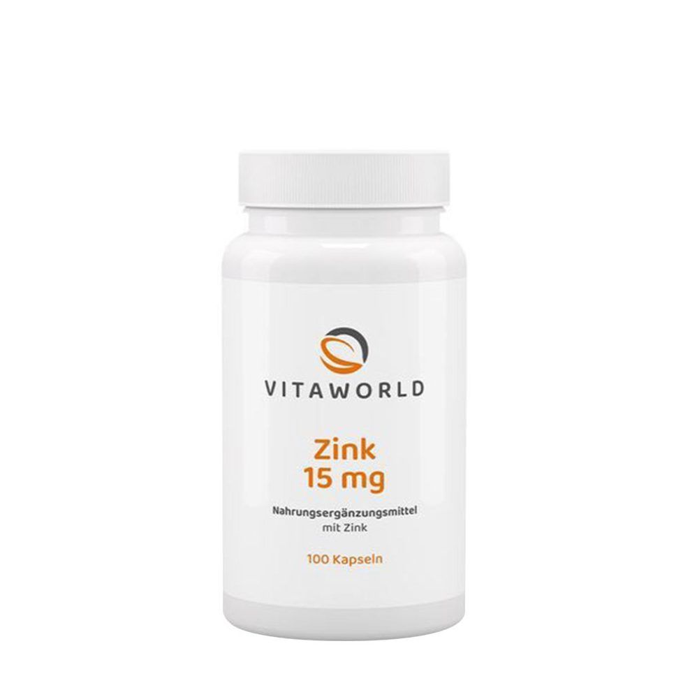 Cink 15 mg, Vitaworld Zinc 15 mg, 100 kapszula