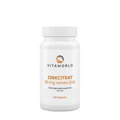 Cink-citrát 30 mg, Vitaworld Zinc Citrate 30 mg, 60 kapszula