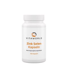 Cink és szelén, Vitaworld Zinc Selenium, 100 kapszula
