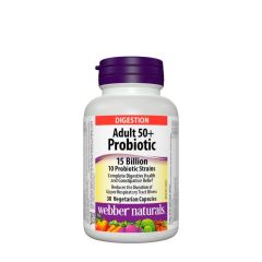 Probiotikum 15 milliárd CFU, 50 év felettieknek, Webber Naturals Adult 50+ Probiotic 15 Billion, 30 kapszula