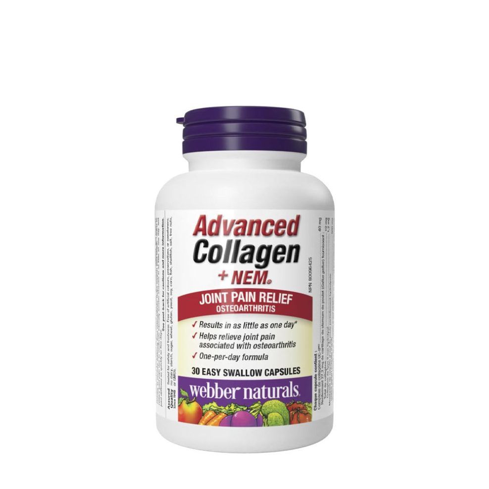 Kollagén NEM®-mel, Webber Naturals Advanced Collagen + NEM®, 30 kapszula