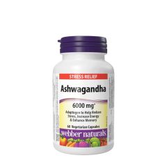 Ashwagandha 6000 mg, Webber Naturals Ashwagandha 6000 mg, 60 kapszula