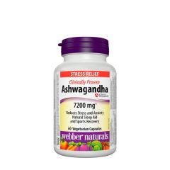 Ashwagandha 7200 mg, Webber Naturals Ashwagandha 7200 mg, 60 kapszula