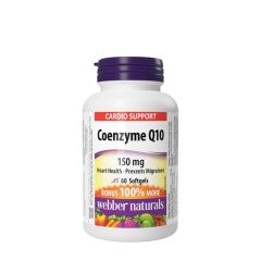 Q10 koenzim 150 mg, Webber Naturals Coenzyme Q10 150 mg, 60 lágykapszula