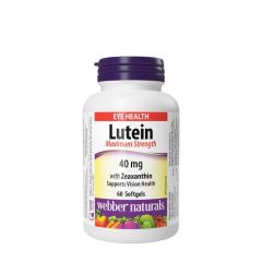 Lutein 40 mg 7 mg zeaxantinnal, Webber Naturals Lutein 40 mg with 7 mg Zeaxanthin, 60 lágykapszula