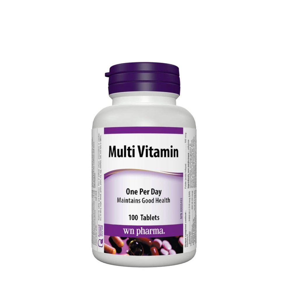 Napi multivitamin, Webber Naturals Multivitamin One Per Day, 100 tabletta