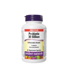 Probiotikum 30 milliárd CFU 8 törzzsel, Webber Naturals Probiotic 30 Billion 8 Probiotic Strains, 30 kapszula